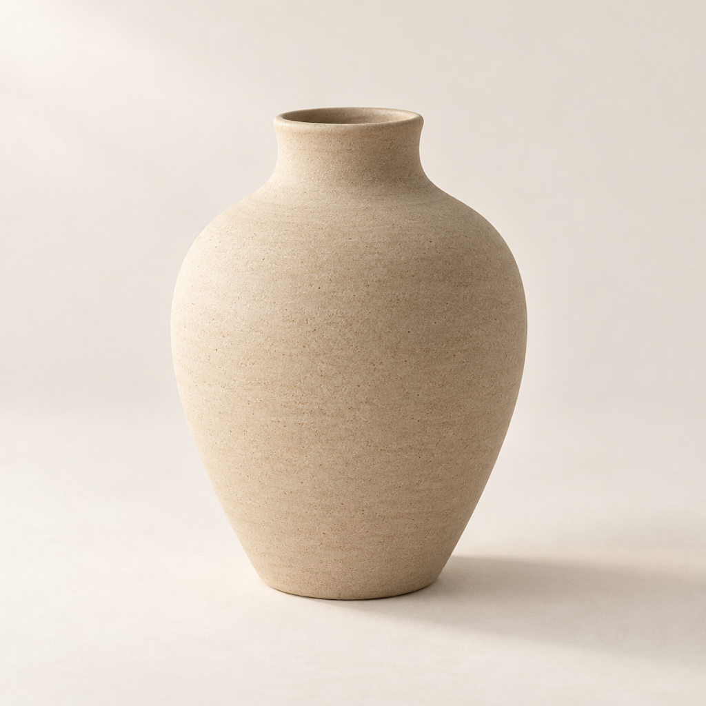 Vaso in ceramica sabbia